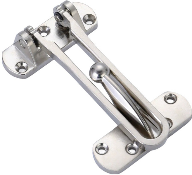 디펜즈만 현관문 강력 안전고리 잠금장치, 스테인리스, 1개