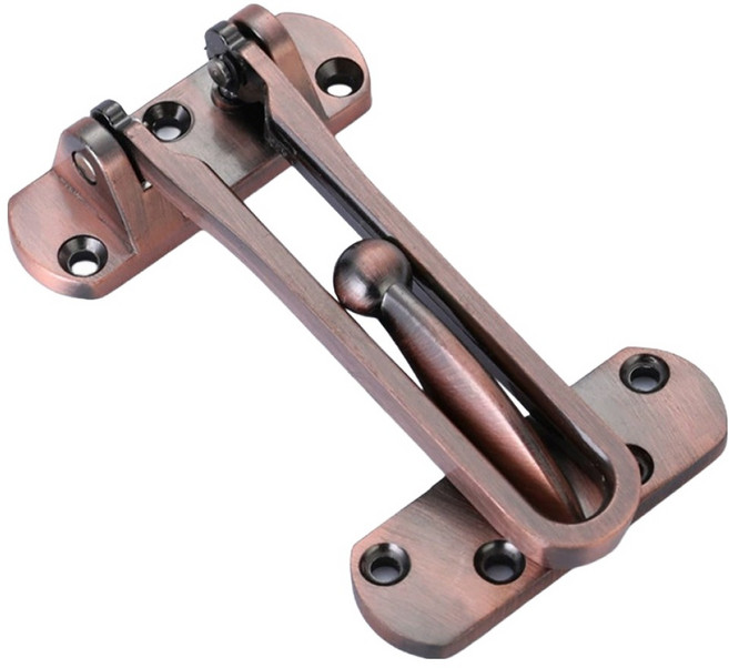 디펜즈만 현관문 강력 안전고리 잠금장치, 앤티크브론즈, 1개