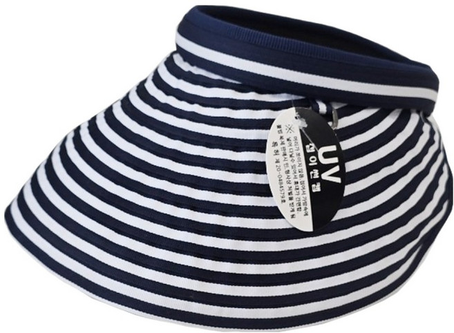 한스모자 여성용 휴대용 가벼운 방수 데일리 접이식 넓은챙 선캡