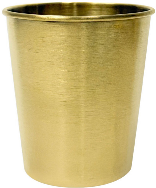 월드크린 스텐 304 심플 양치컵 310ml, 골드, 1개