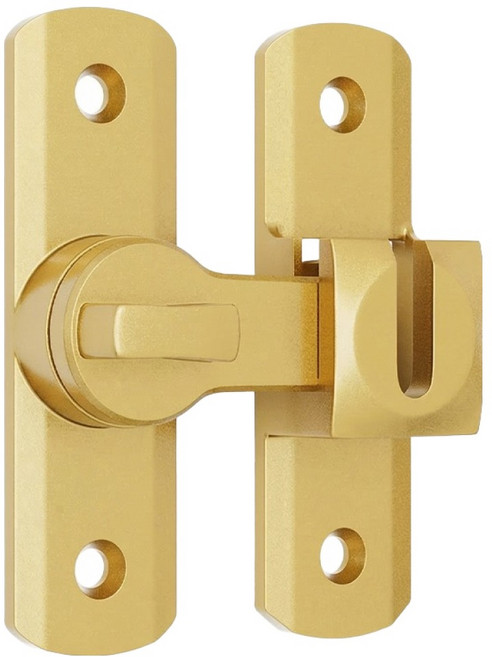 디펜즈만 가구 문 다용도 걸고리 잠금장치, 골드, 1개