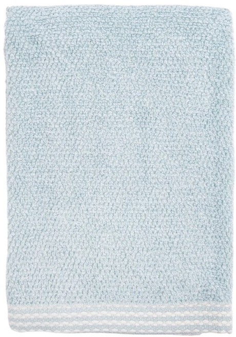 HOLA 和樂家居 查莉雙色紗竹纖維混紡風格毛巾 80 x 40cm, 綠色, 1個