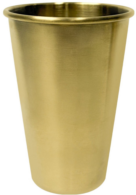 월드크린 스텐 304 심플 양치컵 530ml, 골드, 1개