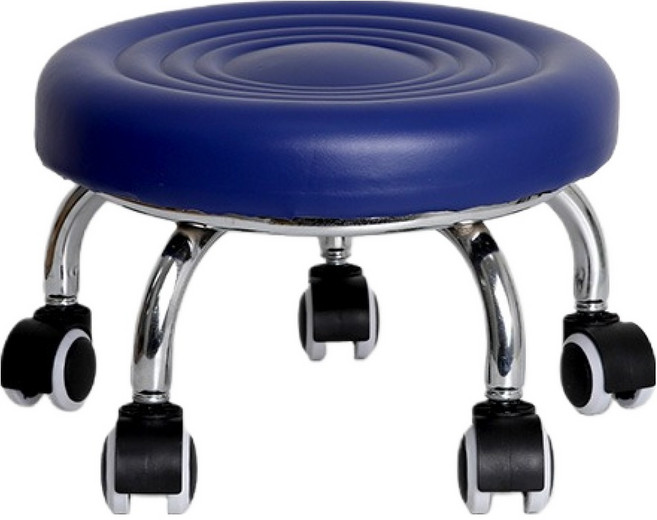 히키스 스르륵 이동 5바퀴 스텐 작업의자 C1, 블루, 1개