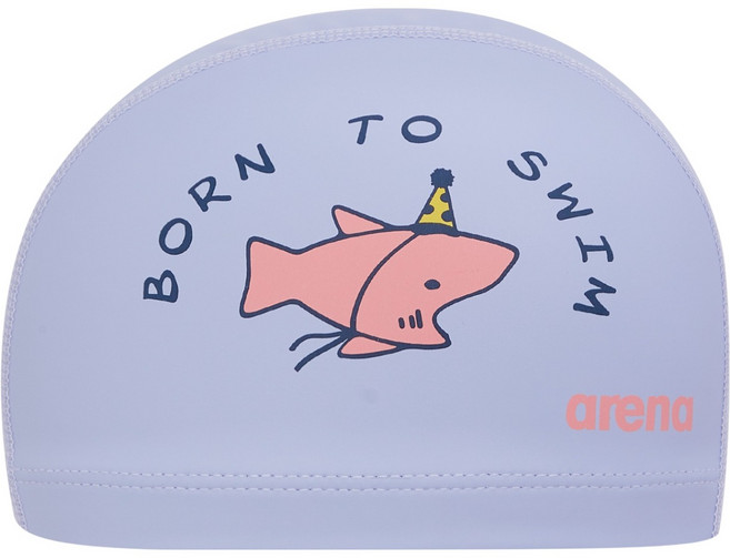 아레나 아동용 샤키파티데이 코팅 수영모 A6AC1AQ51, PURPLE, 1개