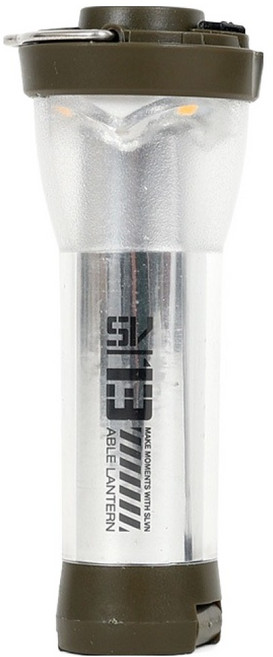 살반 에이블 미니 캠핑 랜턴 충전식 LED 홀더 포함, 1세트, 카키