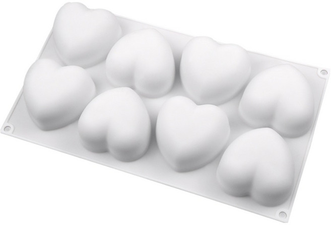 모던앳 하트 비누 실리콘 몰드 8구, 1개