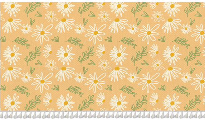 아티홈 데이지패턴 벨크로 캐비닛 커튼 GLD1622