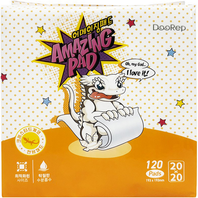 두렙 도마뱀 크레스티드게코 바닥재 어메이징 패드 2020