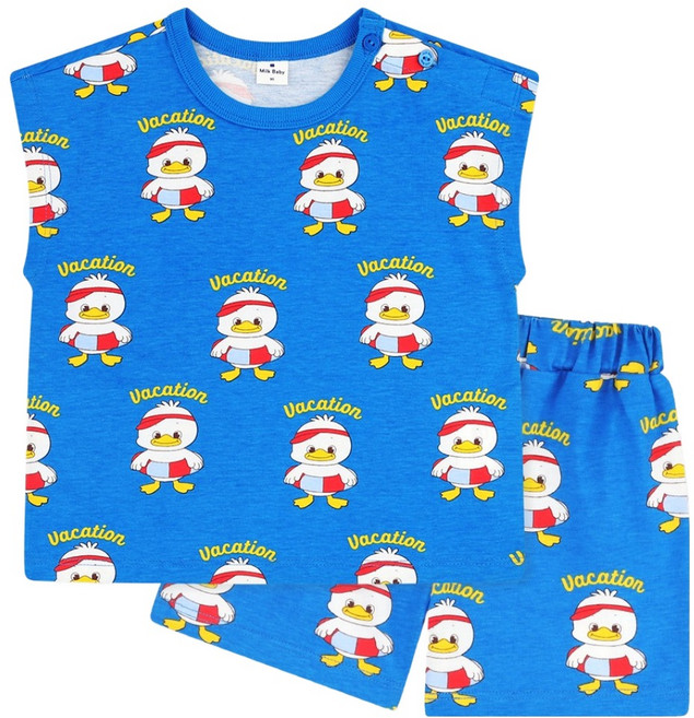 MilkBaby 베이비덕 썸머 상하의 세트