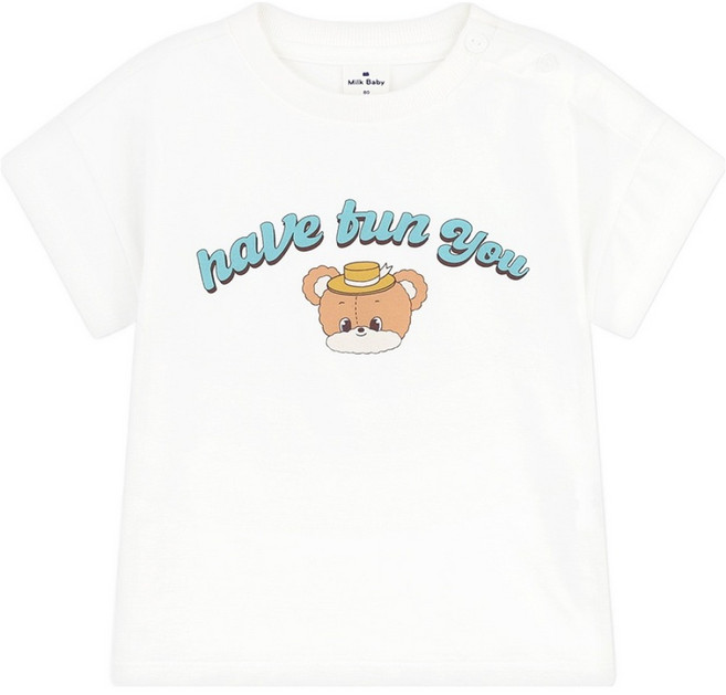 MilkBaby 즐거운 아기 곰돌 섬머 쿨 티셔츠