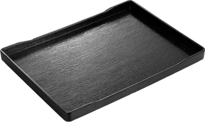 쿠쏘 심플 사각 트레이, 블랙, 1개