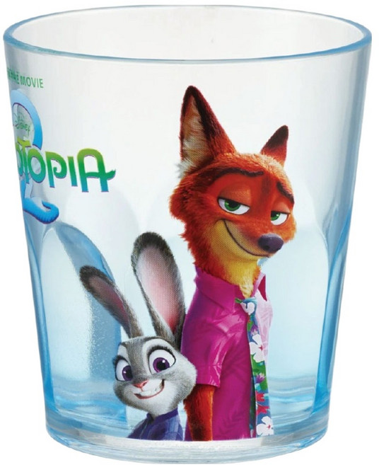 스케이터 주토피아 캐릭터 클리어컵 280ml KSA4J, 1개, 혼합색상