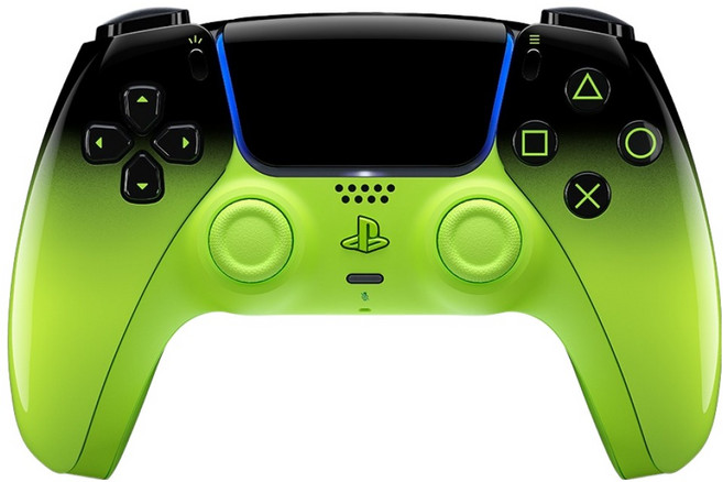 플레이스테이션 5 듀얼센스 무선 컨트롤러, 1개, 리믹스 그린