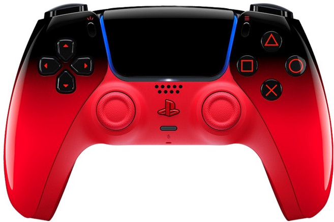 플레이스테이션 5 듀얼센스 무선 컨트롤러, 1개, 테크노 레드