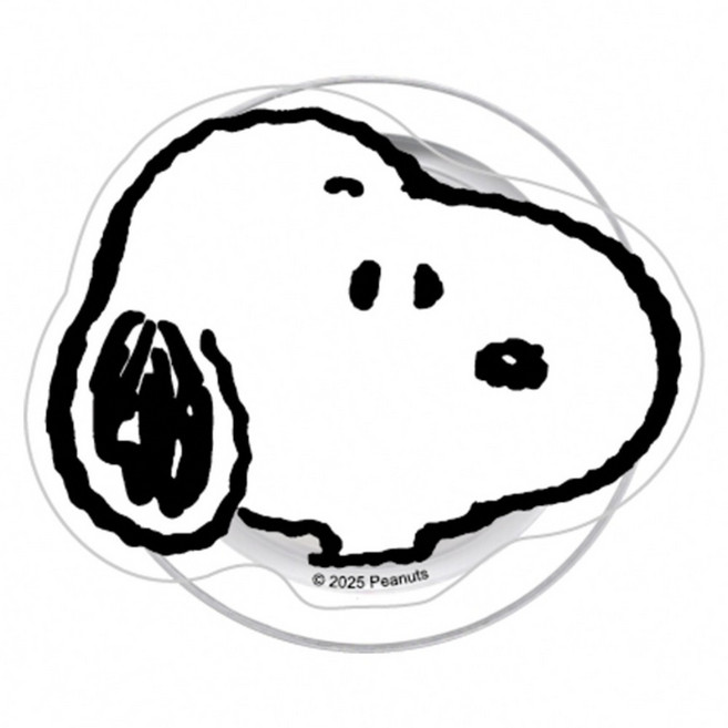 PEANUTS 史努比 磁吸氣囊手機支架, 側臉, 1個