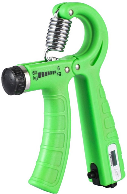 씨엠원 간편한 조절식 스프링 악력기, 그린, 1개