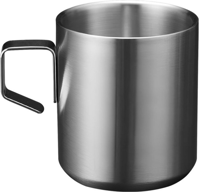 월드크린 스텐 304 머그 양치 컵 200ml, 실버, 1개