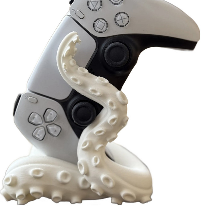 호후 듀얼센스 게임패드 탁상 책상 거치대 스탠드 문어대, 화이트, 1개