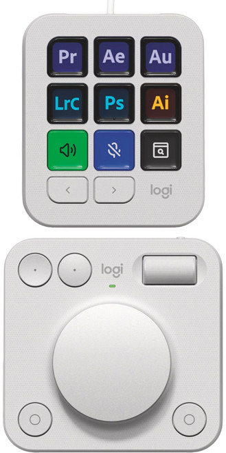 logitech 羅技 創作者主控台, 珍珠白, MX Creative Console