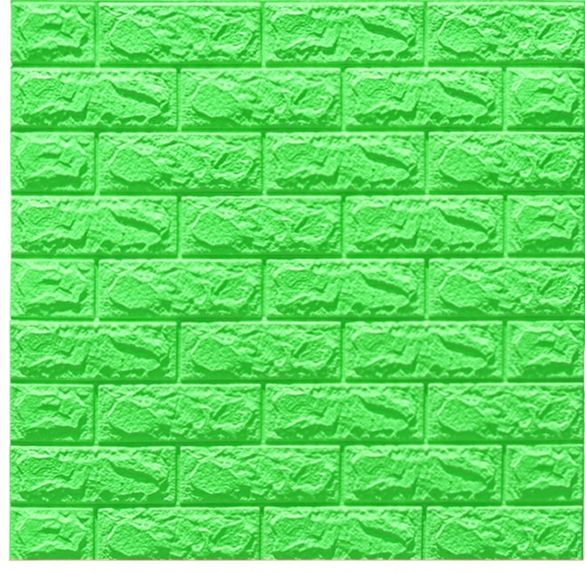 홍시마켓 홈 인테리어 3D 방수 접착식 벽 스티커 70 x 77 cm, 그린, 10개