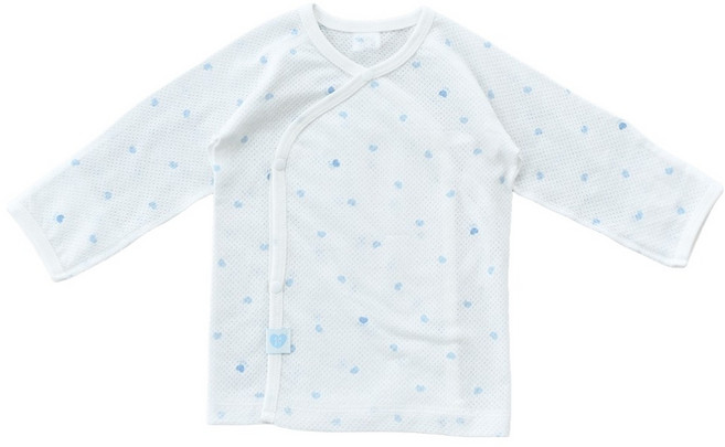 베이비앤아이 신생아용 하트 메쉬 배냇저고리