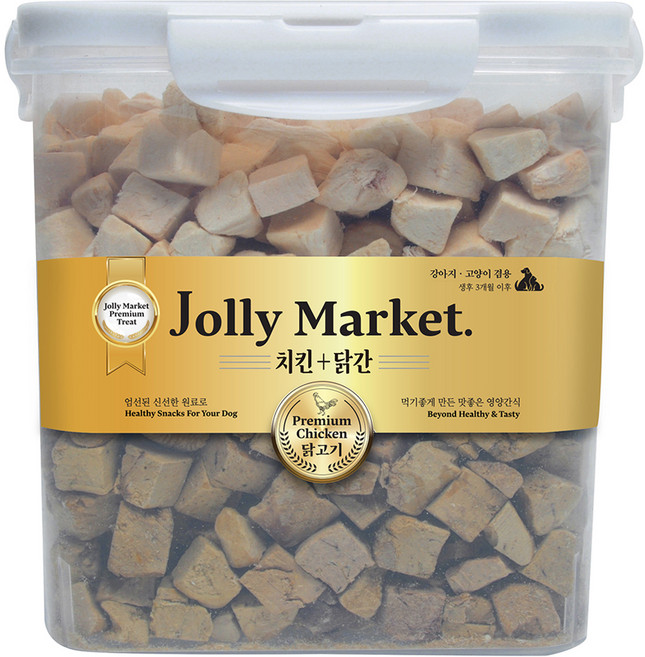 졸리마켓 반려동물 통살트릿, 500g, 1개, 혼합맛(닭고기/닭간)