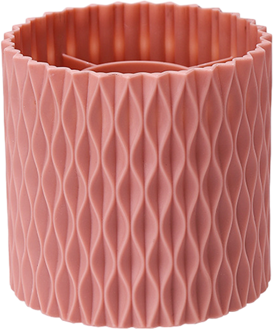 탑피아 감성 회전형 데스크 연필꽂이, 핑크, 1개