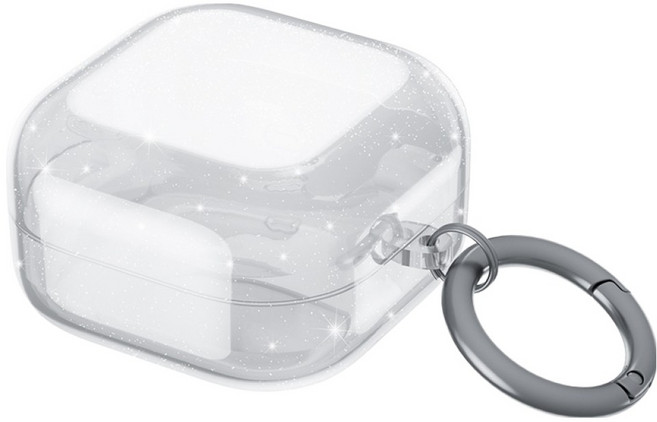 다퍼남 갤럭시 버즈 4 프로 TPU 케이스, 반짝 투명, 1개