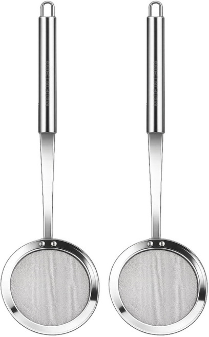 발룬피니 스텐 거품 건지기 거름망 국자, 2개