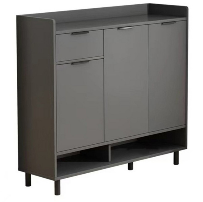 E家工廠 鞋櫃 001 90 x 30 x 100cm, 灰色, 2層