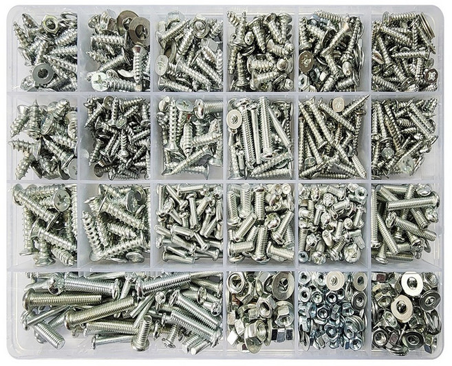 엠파이어 가구 나사 너트 와셔 24종 + 케이스 세트, 1세트