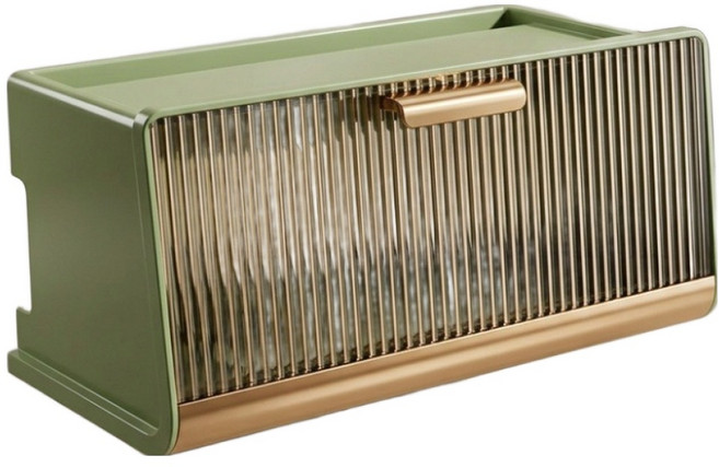 앞날창창 벽걸이 셋톱박스 정리함 30 x 13.5 x 12.5 cm, 그린, 1개