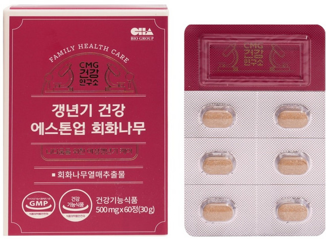 씨엠지건강연구소 갱년기 건강 에스톤업 회화나무 30g, 1개, 60정