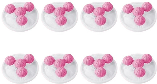 하이퍼 통돌이 세탁기 먼지 제거 거름망, 핑크, 8개