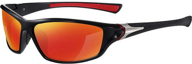 ROI라이프 주야겸용 방풍 변색 스포츠 고글, 레드미러 편광, 1개