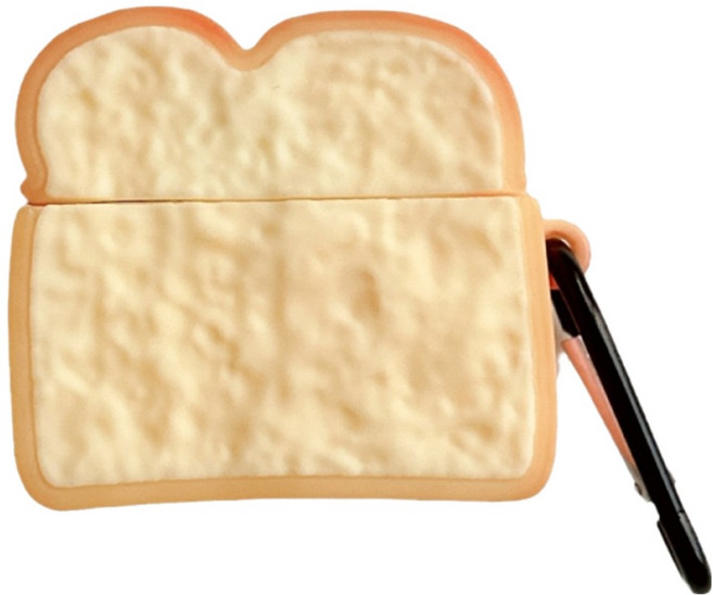 디노로웰 에어팟 프로3 토스트 케이스+카라비너, 혼합색상, 1세트