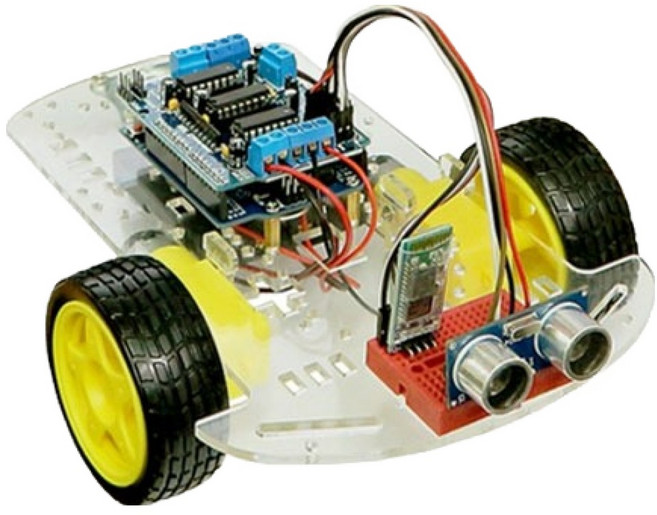 에듀이노 자율주행 프로젝트 2휠 RC카 아두이노 코딩교육 세트, 1세트