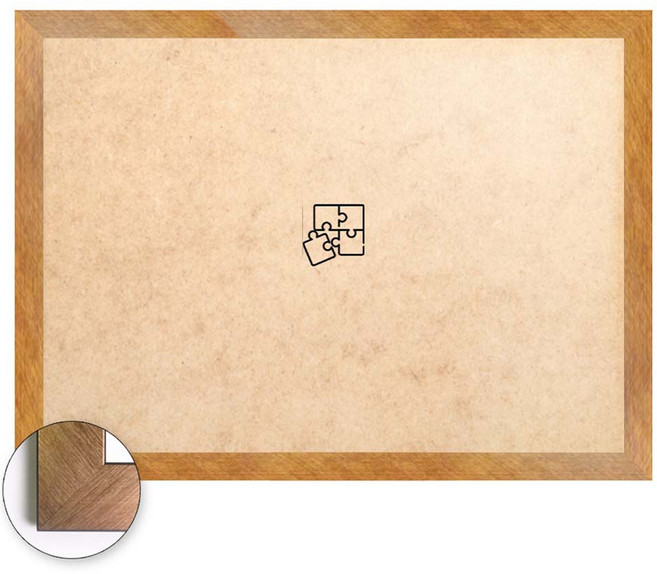 Puzzle People 韓國製 wood 500片用拼圖框 52 x 38 cm, 金色, 1個