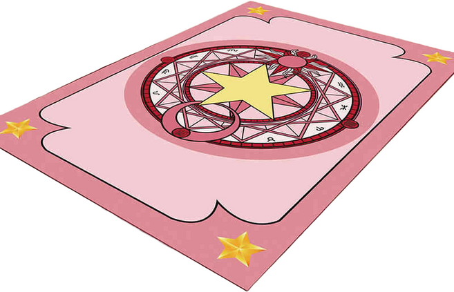 힘룸 매직스타 다용도의 타로카드매트 40 x 60 cm, 핑크매직, 1개