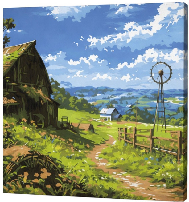 루아즈 DIY 쉬운 그림그리기 세트 20 x 20 cm, 06 포레스트 동산, 1세트