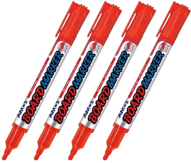 아모스 보드마카 0.5~1mm, 적색, 12개