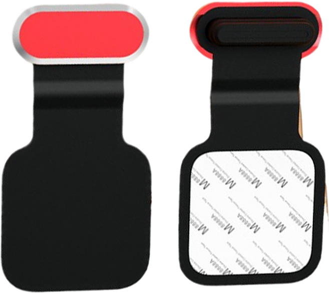 사인포스트 부착식 C타입 충전단자 보호캡 2p 세트 2.2 x 1.1 x 0.4 cm, 라이트레드, 1세트