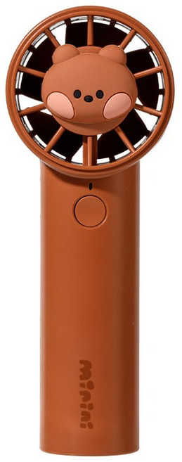 쿨린 라인프렌즈 미니니 핸디형 선풍기, 브라운, CL-153
