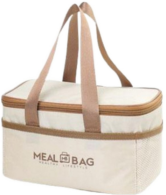 아늑공간 방수 도시락 보온 가방 사각, 혼합색상, 1개