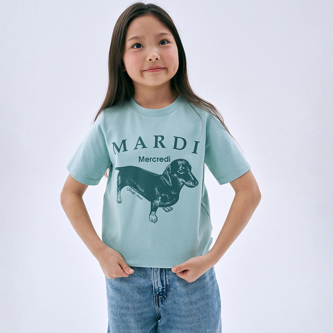 Mardi Mercredi 兒童款Donji粉彩T恤