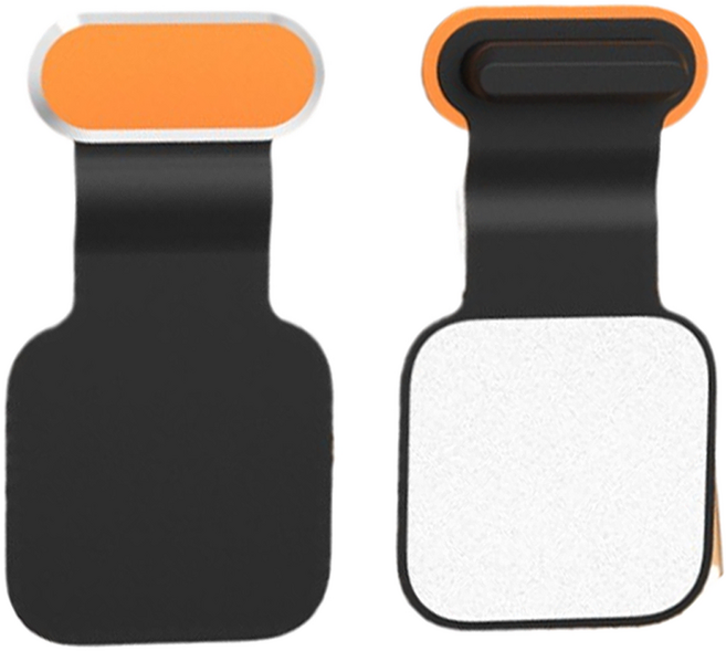 사인포스트 부착식 C타입 충전단자 보호캡 2p 세트 2.2 x 1.1 x 0.4 cm, 오렌지, 1세트