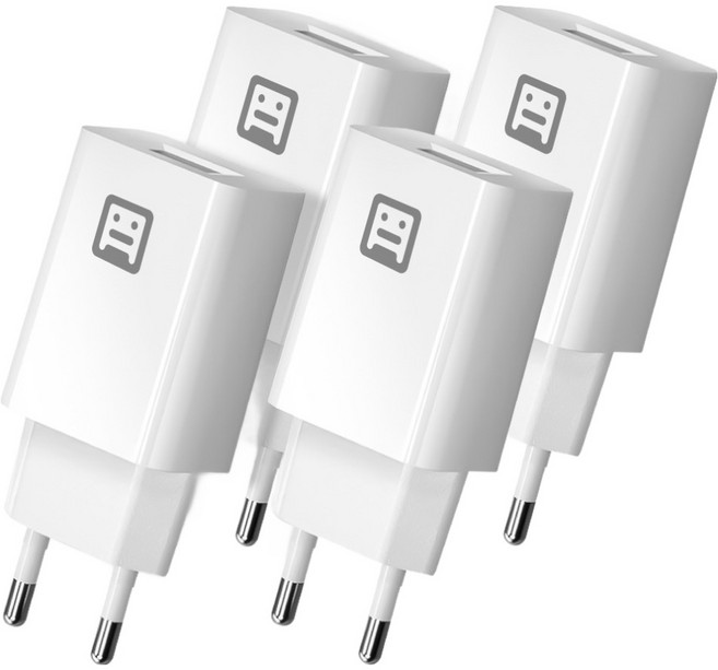 DAYUZ 5V2A 多功能 USB 1埠 充電器 轉接頭 DU-52AW, 4個, 白色