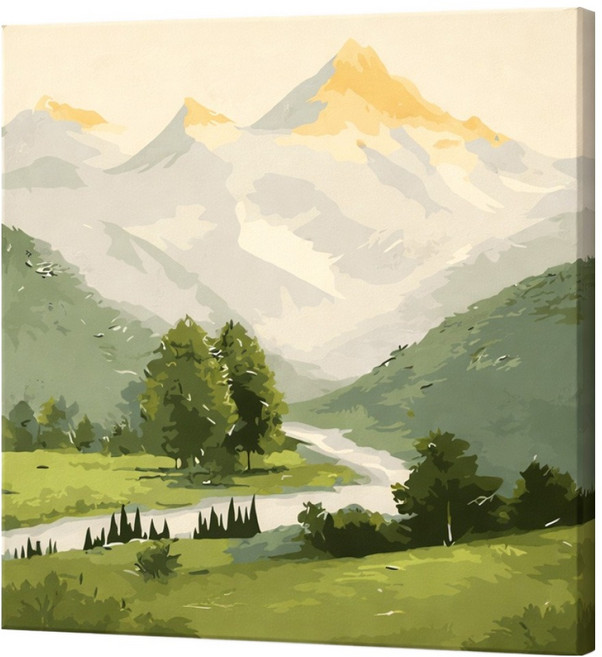 루아즈 DIY 쉬운 그림그리기 세트 20 x 20 cm, 05 마테호른, 1세트