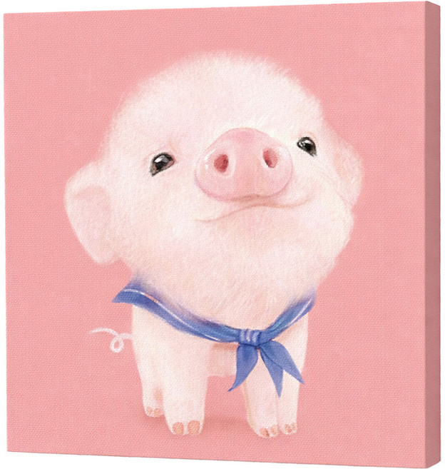 루아즈 DIY 쉬운 그림그리기 세트 20 x 20 cm, 14 핑크 피그, 1세트